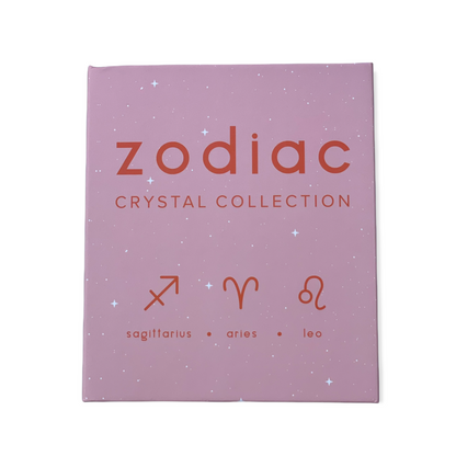 Zodiac Crystal Collection (Fire) Sagittarius, Aries, and Leo