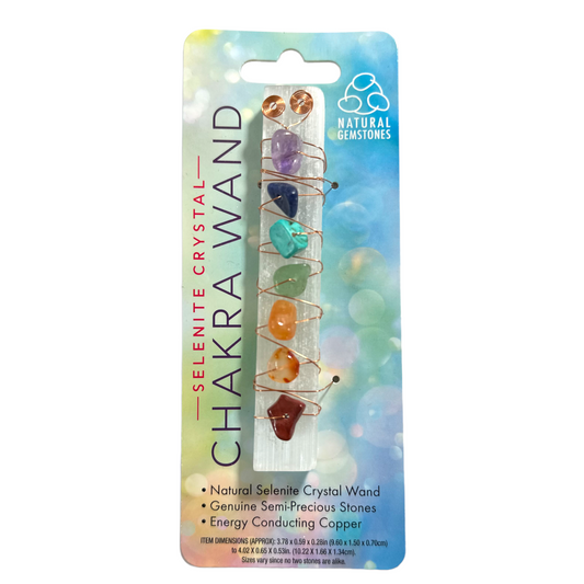 Selenite Crystal Chakra Wand